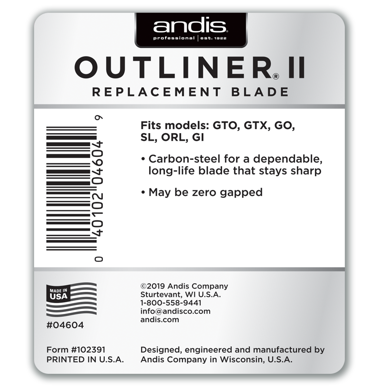 Andis Outliner II Replacement Blade - Thumbnail 4